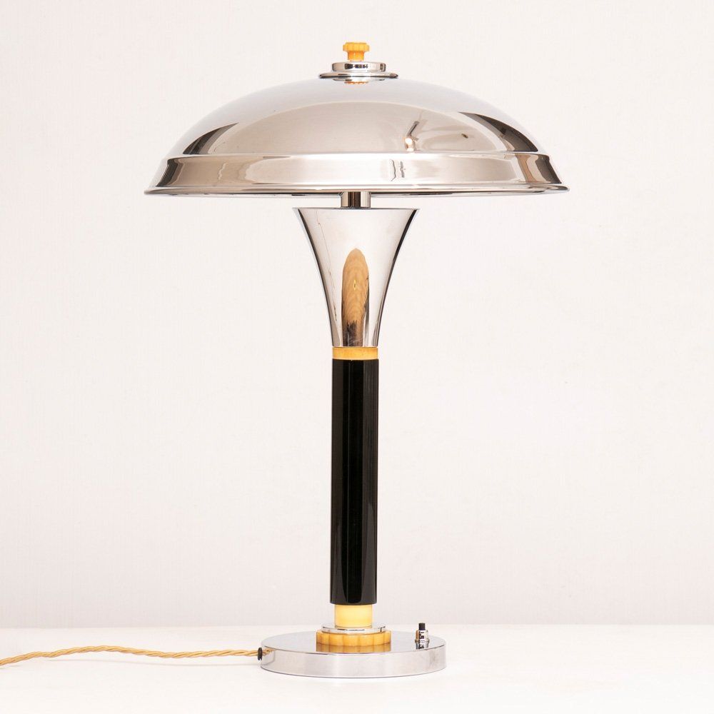 Art Deco Style Dome Top Table Lamp, Top Table Lamps