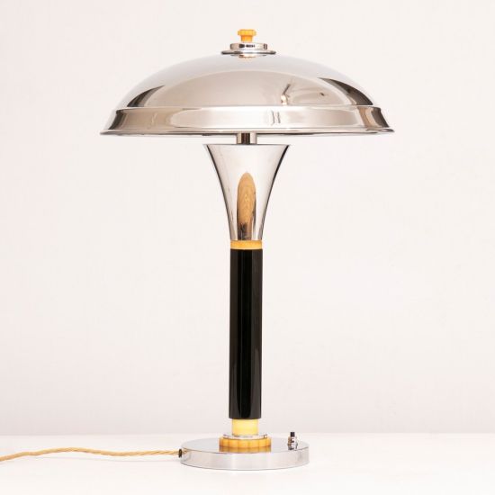 Art Deco Style Dome Top Table Lamp, Second Hand Table Lamps Uk